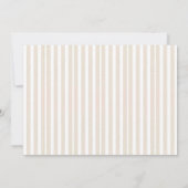 Frühlingscreme Floral Bridal Brunch Einladung (Rückseite)