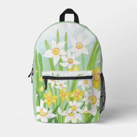 Frühlingsdaffodien Bedruckter Rucksack (Vorderseite)