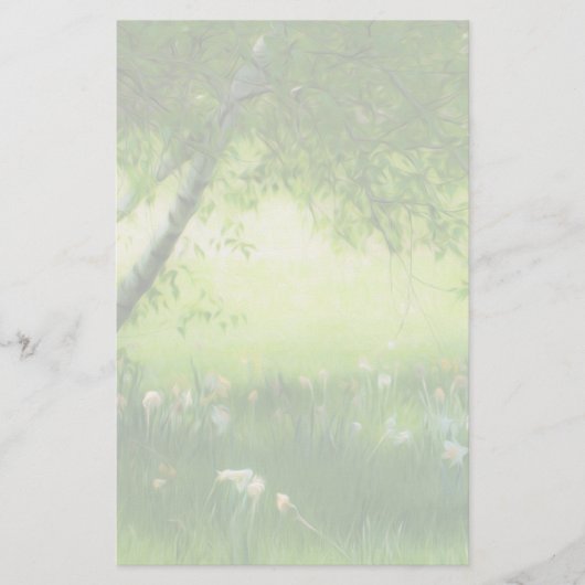 Frühlingsdaffodien Briefpapier (Vorderseite)