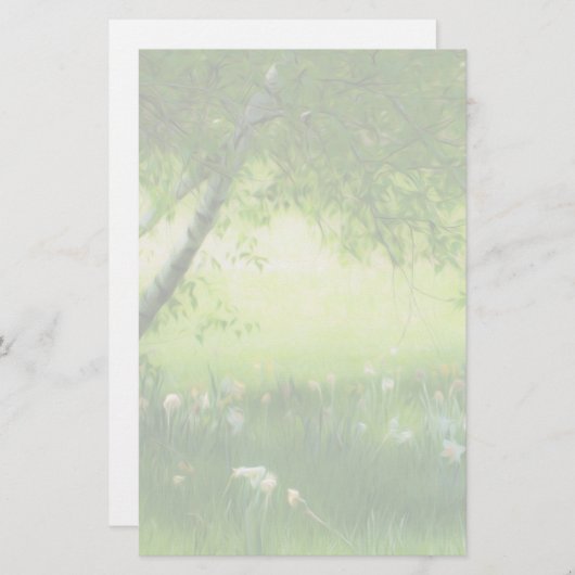 Frühlingsdaffodien Briefpapier (Vorne/Hinten)