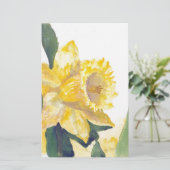 Frühlingsdaffodien Briefpapier (Stehend Vorderseite)