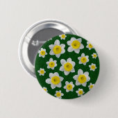 Frühlingsdaffodien Button (Vorne & Hinten)