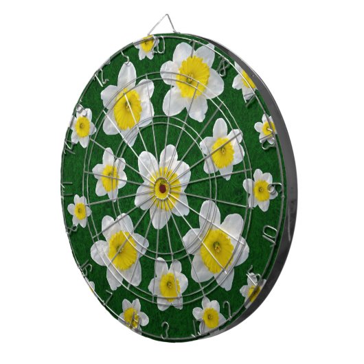 Frühlingsdaffodien Dartscheibe (Vorderseite rechts)
