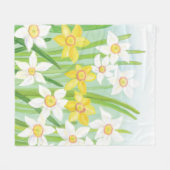 Frühlingsdaffodien Fleecedecke (Vorderseite (Horizontal))