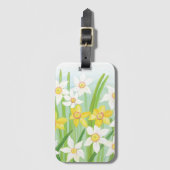 Frühlingsdaffodien Gepäckanhänger (Vorderseite Vertikal)