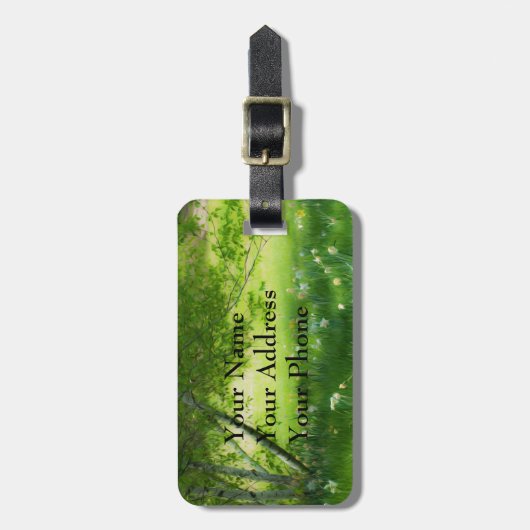 Frühlingsdaffodien Gepäckanhänger (Vorderseite vertikal)