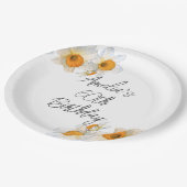 Frühlingsdaffodien jeden Geburtstag Pappteller (Schrägansicht)