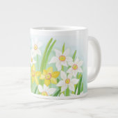 Frühlingsdaffodien Jumbo-Tasse (Vorderseite Rechts)
