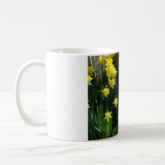 Frühlingsdaffodien Kaffeetasse (Links)