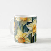 Frühlingsdaffodien Kaffeetasse (Vorderseite Links)