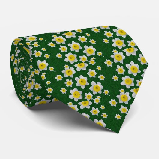 Frühlingsdaffodien Krawatte (Gerollt)