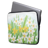 Frühlingsdaffodien Laptopschutzhülle (Vorderseite Links)