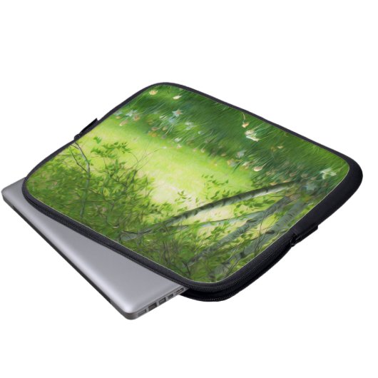 Frühlingsdaffodien Laptopschutzhülle (Vorne Knopf)