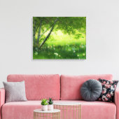 Frühlingsdaffodien Leinwanddruck (Insitu (Wohnzimmer))