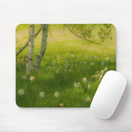 Frühlingsdaffodien Mousepad (Mit Mouse)