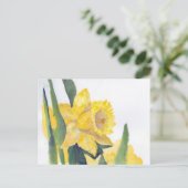 Frühlingsdaffodien Postkarte (Stehend Vorderseite)