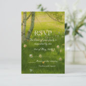 Frühlingsdaffodien RSVP Karte (Stehend Vorderseite)
