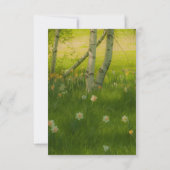 Frühlingsdaffodien RSVP Karte (Rückseite)