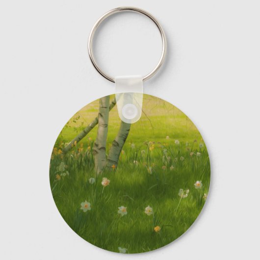 Frühlingsdaffodien Schlüsselanhänger (Vorderseite)