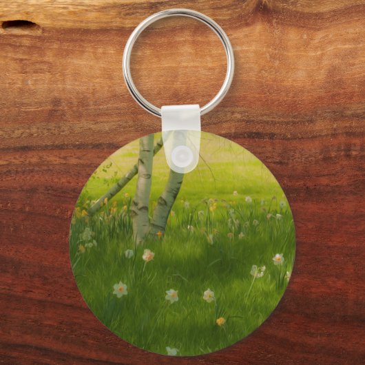 Frühlingsdaffodien Schlüsselanhänger (Vorderseite)