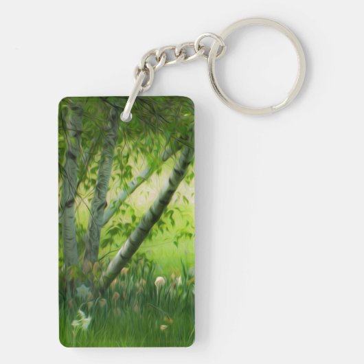 Frühlingsdaffodien Schlüsselanhänger (Rückseite)