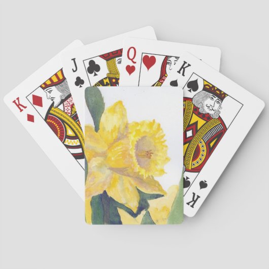 Frühlingsdaffodien Spielkarten (Rückseite)