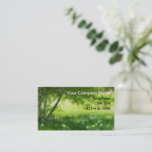 Frühlingsdaffodien Visitenkarte (Stehend Vorderseite)