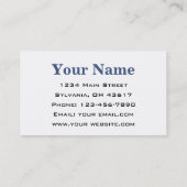 Frühlingsdaffodien Visitenkarte (Rückseite)