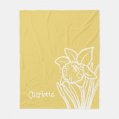 Frühlingsdaffodil Fleece Blanket (Vorderseite)