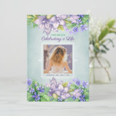 Frühlingsdenkmal feiert ein Life Lilac-Foto Einladung (Stehend Vorderseite)