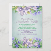 Frühlingsdenkmal feiert ein Life Lilac-Foto Einladung (Rückseite)