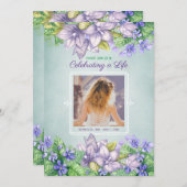 Frühlingsdenkmal feiert ein Life Lilac-Foto Einladung (Vorne/Hinten)