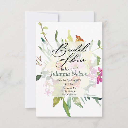 Frühlingsduft Einladung (Vorderseite)