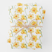 Frühlingsduft Gelb Rustikale Blüte Geschenkpapier Set (Beispiel)