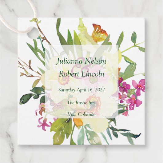 Frühlingsduft Geschenkanhänger (Vorderseite)