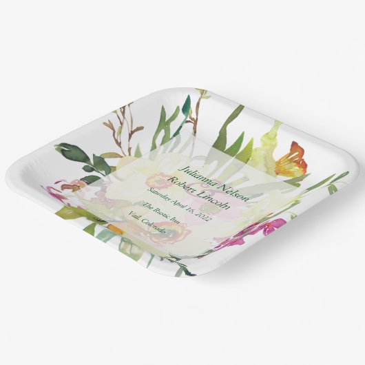 Frühlingsduft Pappteller (Gewinkelt)