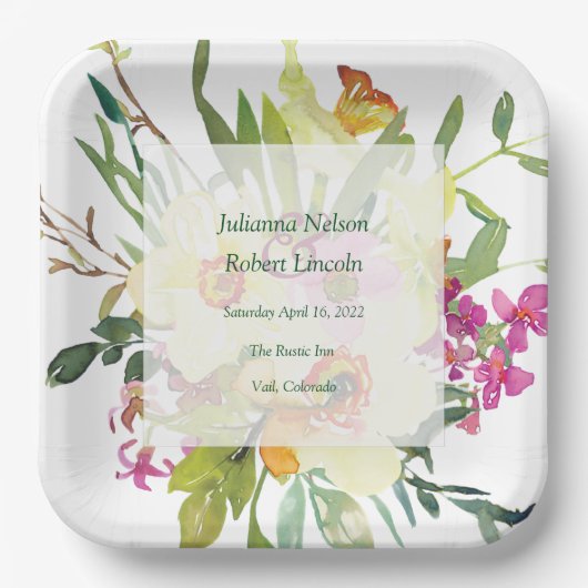 Frühlingsduft Pappteller (Vorderseite)