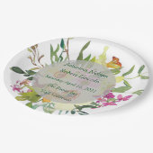 Frühlingsduft Pappteller (Schrägansicht)