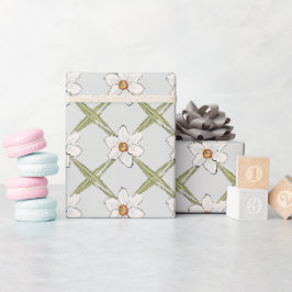 Frühlingsdusche Blume Babydusche Geschenkpapier