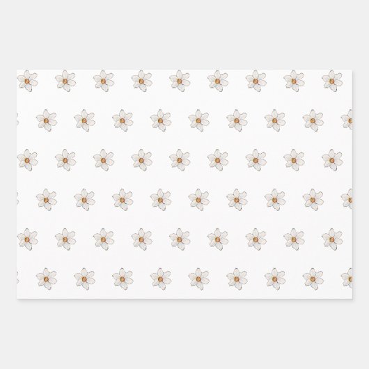 Frühlingsdusche Blume Babydusche Geschenkpapier Set (Vorderseite 2)