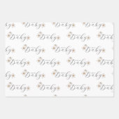 Frühlingsdusche Blume Babydusche Geschenkpapier Set (Vorderseite)