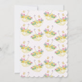 Frühlingsdusche Blume Brautparty Einladung (Rückseite)