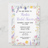 Frühlingsdusche Floral Bridal Einladung (Vorderseite)