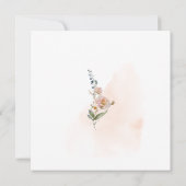 Frühlingsdusche Floral Bridal Einladung (Rückseite)