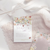 Frühlingsdusche Lila Girl Wildblume Windeln Begleitkarte