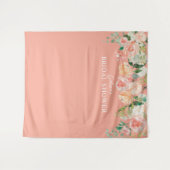 Frühlingsdusche Wasserfarbenflora Wandteppich (Vorderseite (Horizontal))