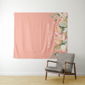 Frühlingsdusche Wasserfarbenflora Wandteppich (Beispiel (Horizontal))