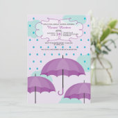 Frühlingsduschen Brautparty Einladung (Stehend Vorderseite)