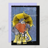 Frühlingsduschen! Einladungen (Vorne/Hinten)