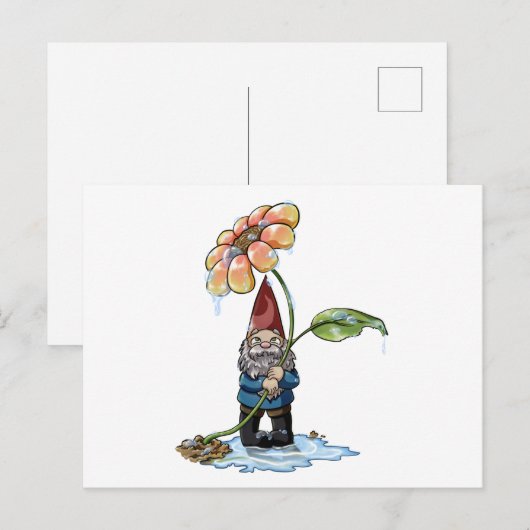 Frühlingsduschen Feiertagspostkarte (Vorne/Hinten)